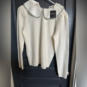 Cream Cashmere Sweater size Medium